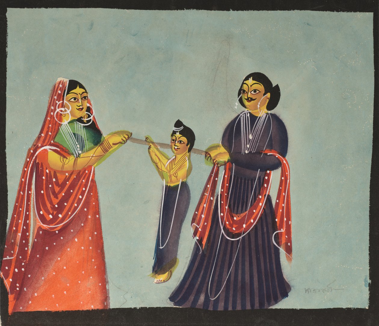 Kalighat schilderij, 1800s door Unbekannt