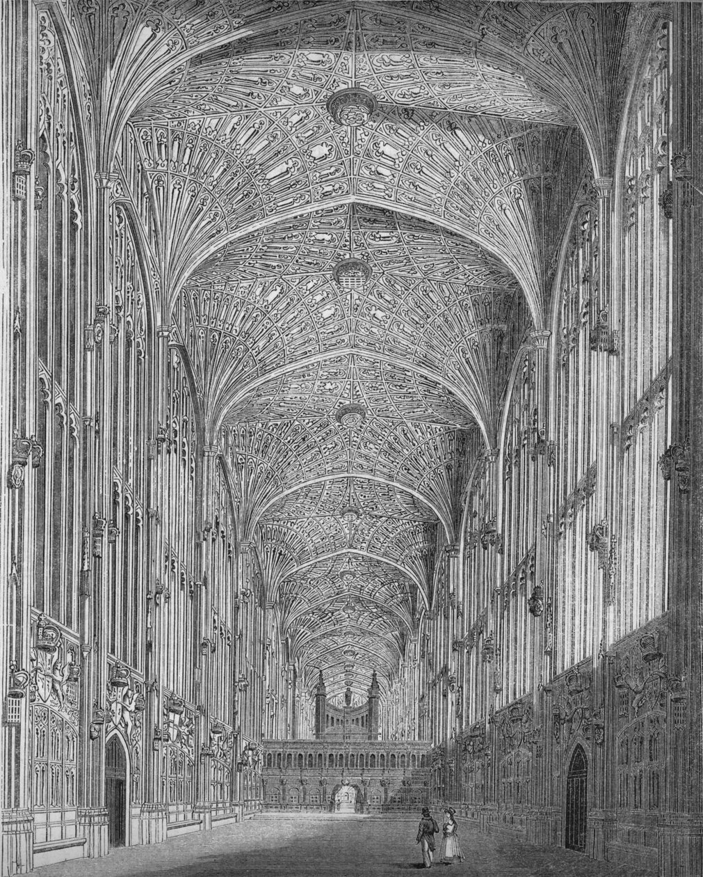 Kings College Chapel, 1845 door Unbekannt
