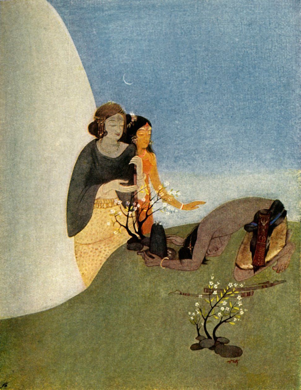 Kirat-Arjuna, 1920 door Unbekannt