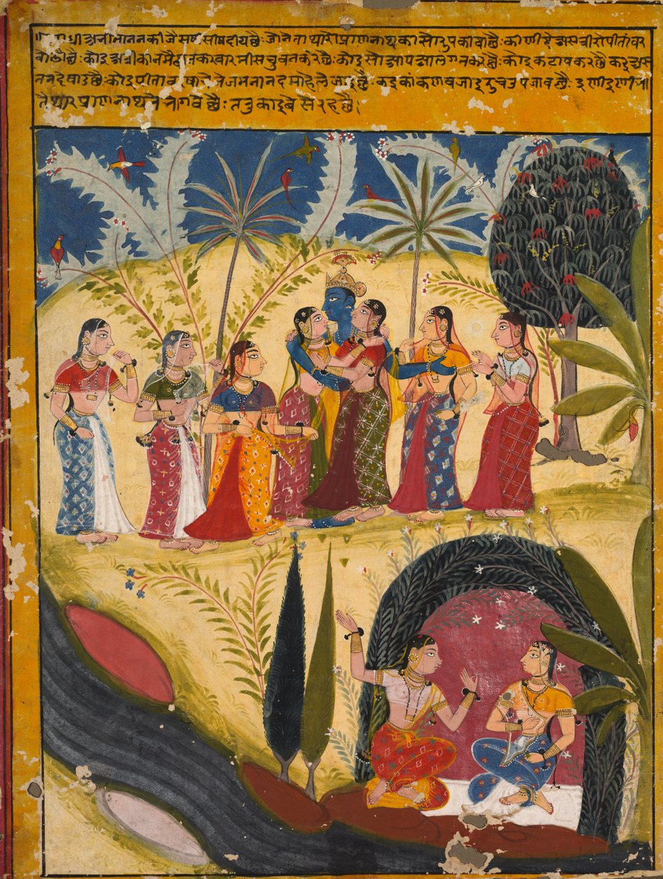 Krishna en Gopi