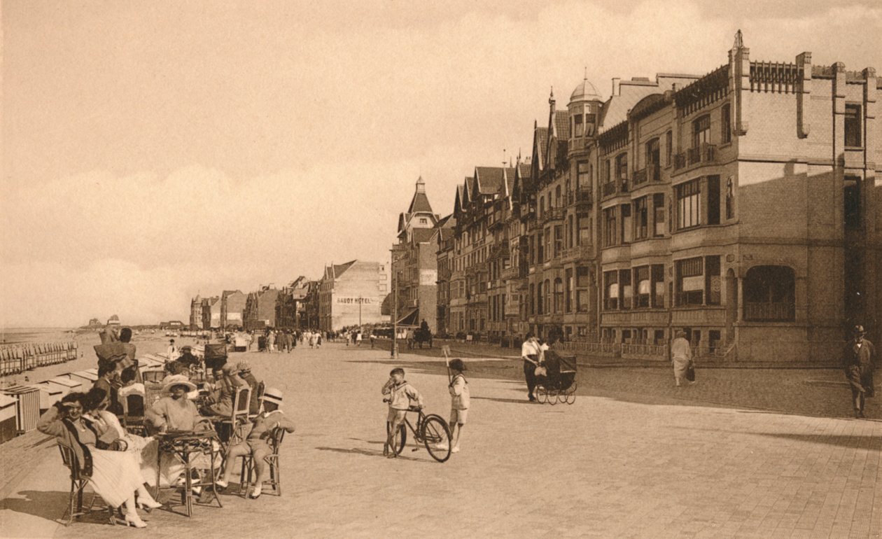 La Digue, De Promenade, ca. 1900 door Unbekannt