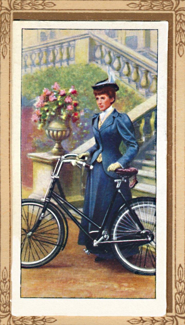 Dame Fietser, 1896, 1939 door Unbekannt