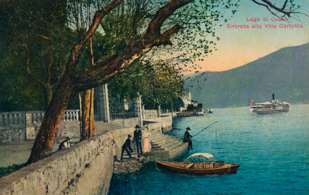 Lago di Como. Entree naar Villa Carlotta door Unbekannt