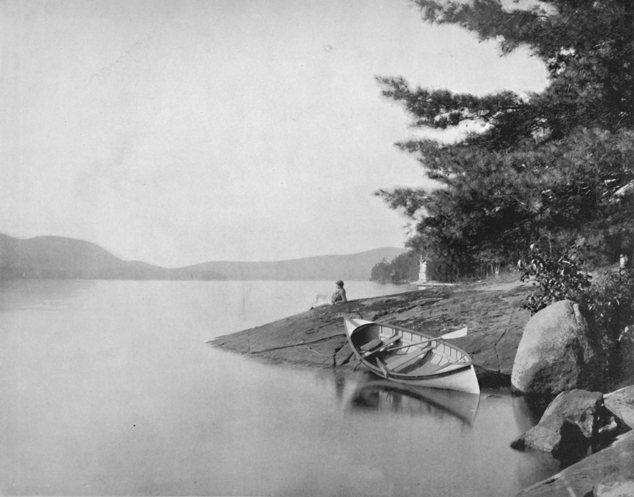 Lake George, 19e eeuw door Unbekannt