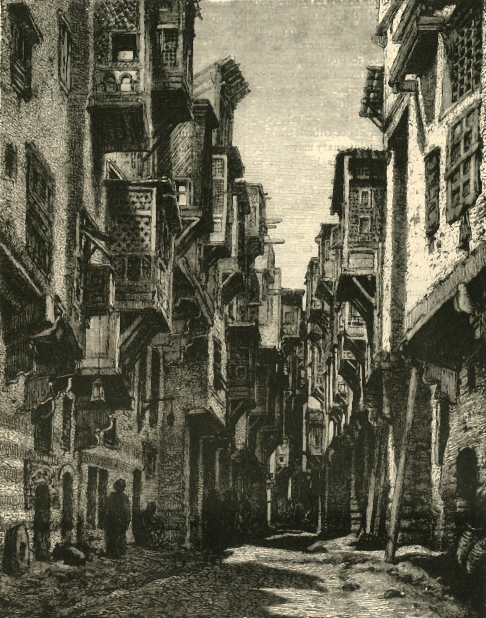 Straat in de Koptische wijk, Caïro, 1890 door Unbekannt