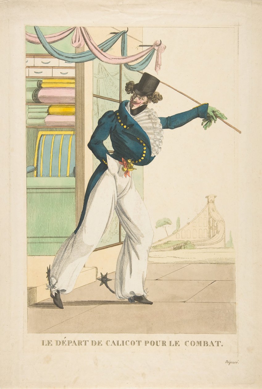 Le Départ de Calicot Pour le Combat, 1817-18 door Unbekannt