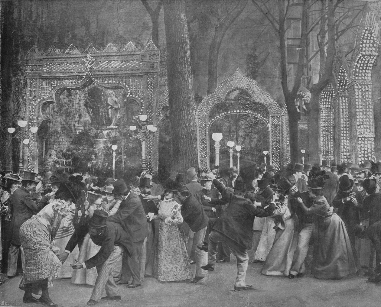 Le Jardin Du Bal Bullier, 1900 door Unbekannt