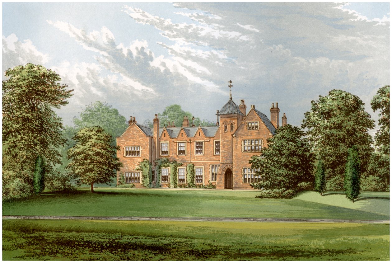 Lea, Lincolnshire, huis van Baronet Anderson, ca. 1880 door Unbekannt