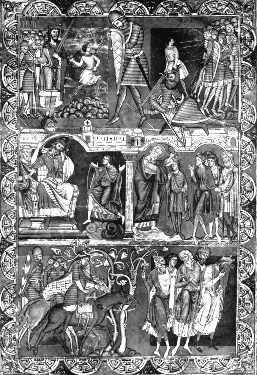 Blad uit een Bijbel. Winchester, ca. 1160-1170, 1930 door Unbekannt