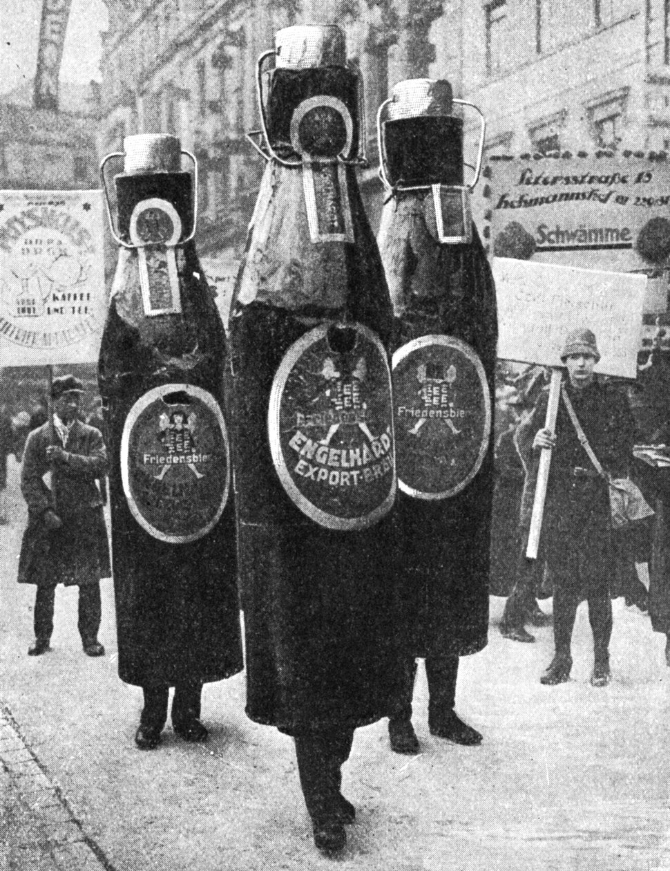 Leipzigs grote reclameparade, Leipzig, Duitsland, 1922 door Unbekannt