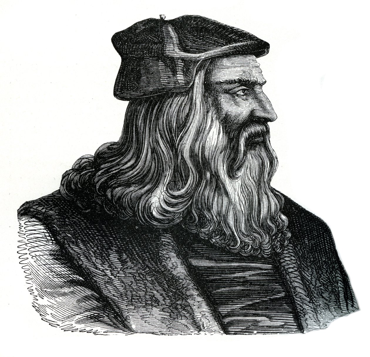 Leonardo da Vinci, 16e eeuw, 1870 door Unbekannt
