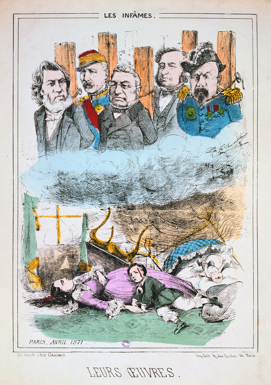 Les Infames, Parijse Commune, april 1871 door Unbekannt