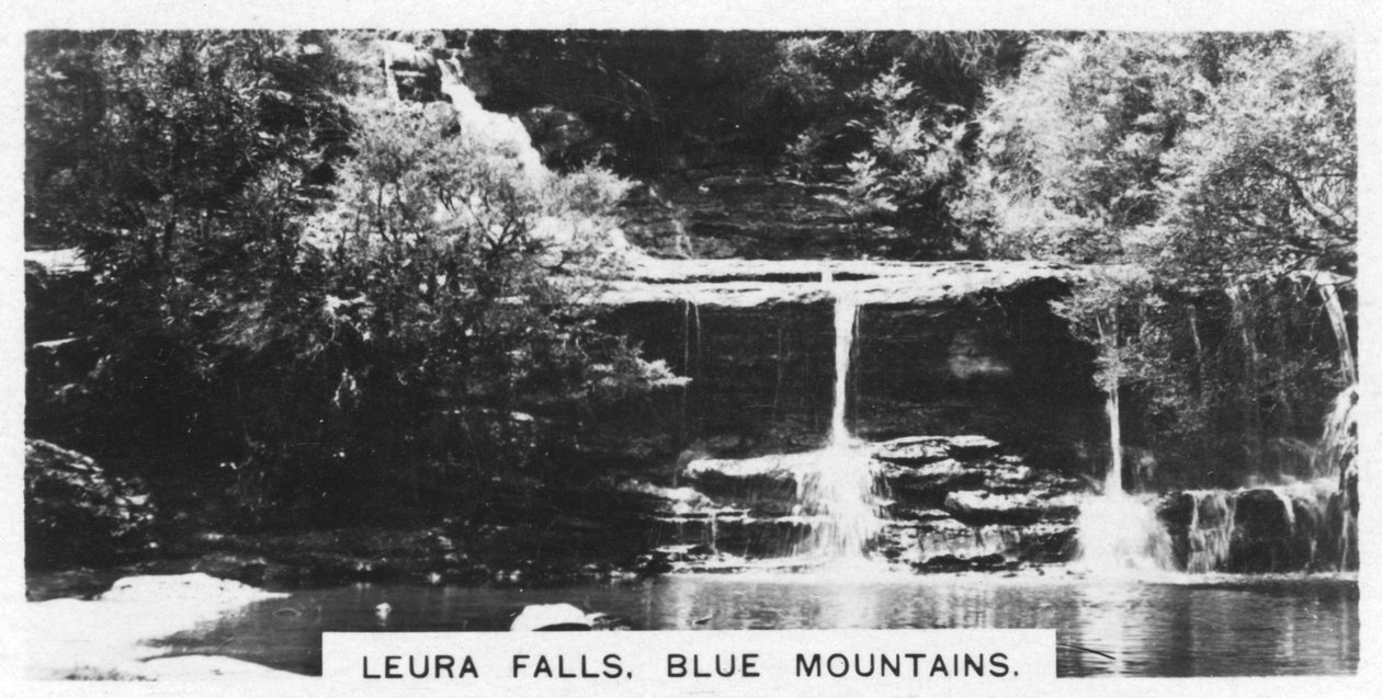 Leura Falls, Blue Mountains, Australië, 1928 door Unbekannt