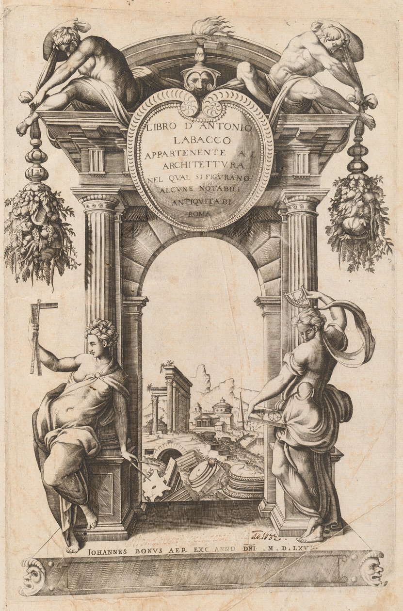 Libro Appartenente al Architettura [Titelpagina] door Unbekannt