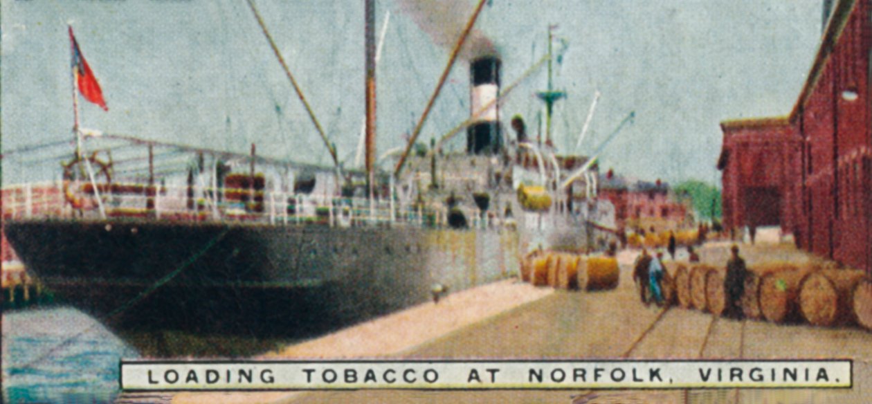 Tabak laden in Norfolk, Virginia, 1926 door Unbekannt