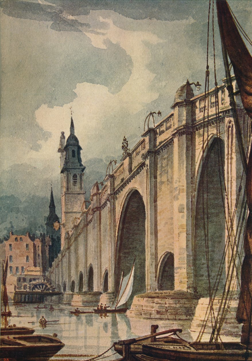 London Bridge, 1893, c1915 door Unbekannt