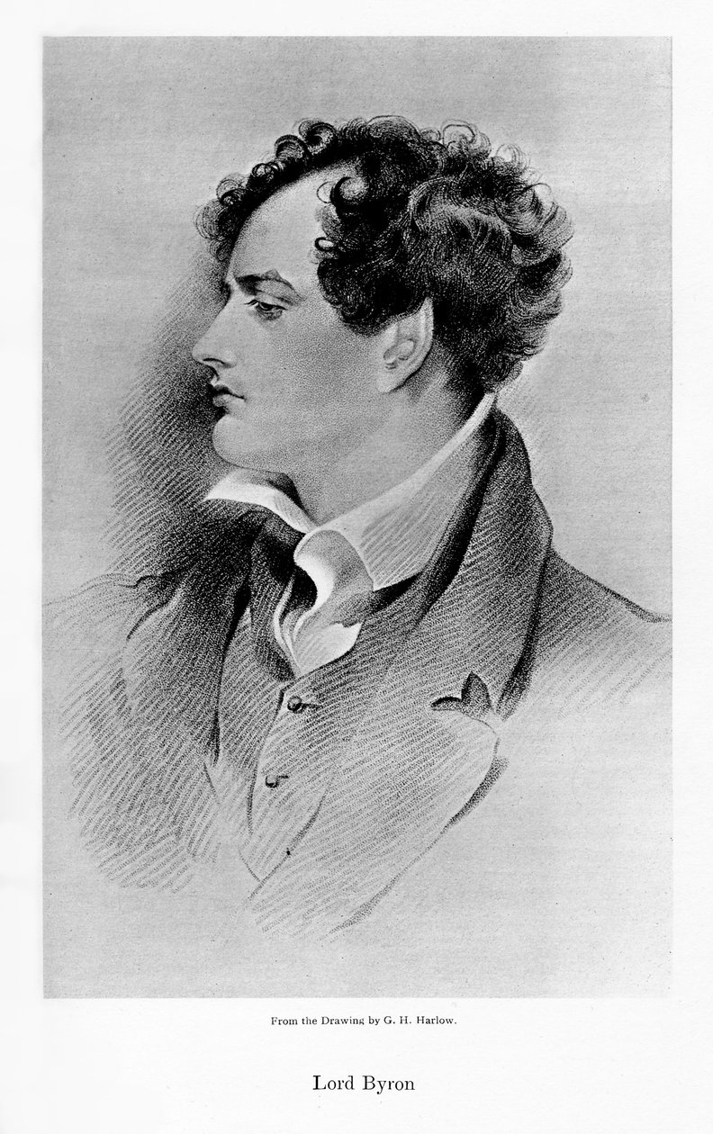 Lord Byron, Anglo-Schotse dichter, 19e eeuw door Unbekannt