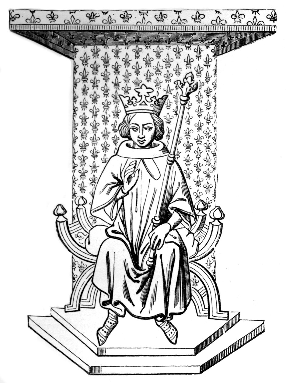 Lodewijk IX, 14e eeuw, 1870 door Unbekannt