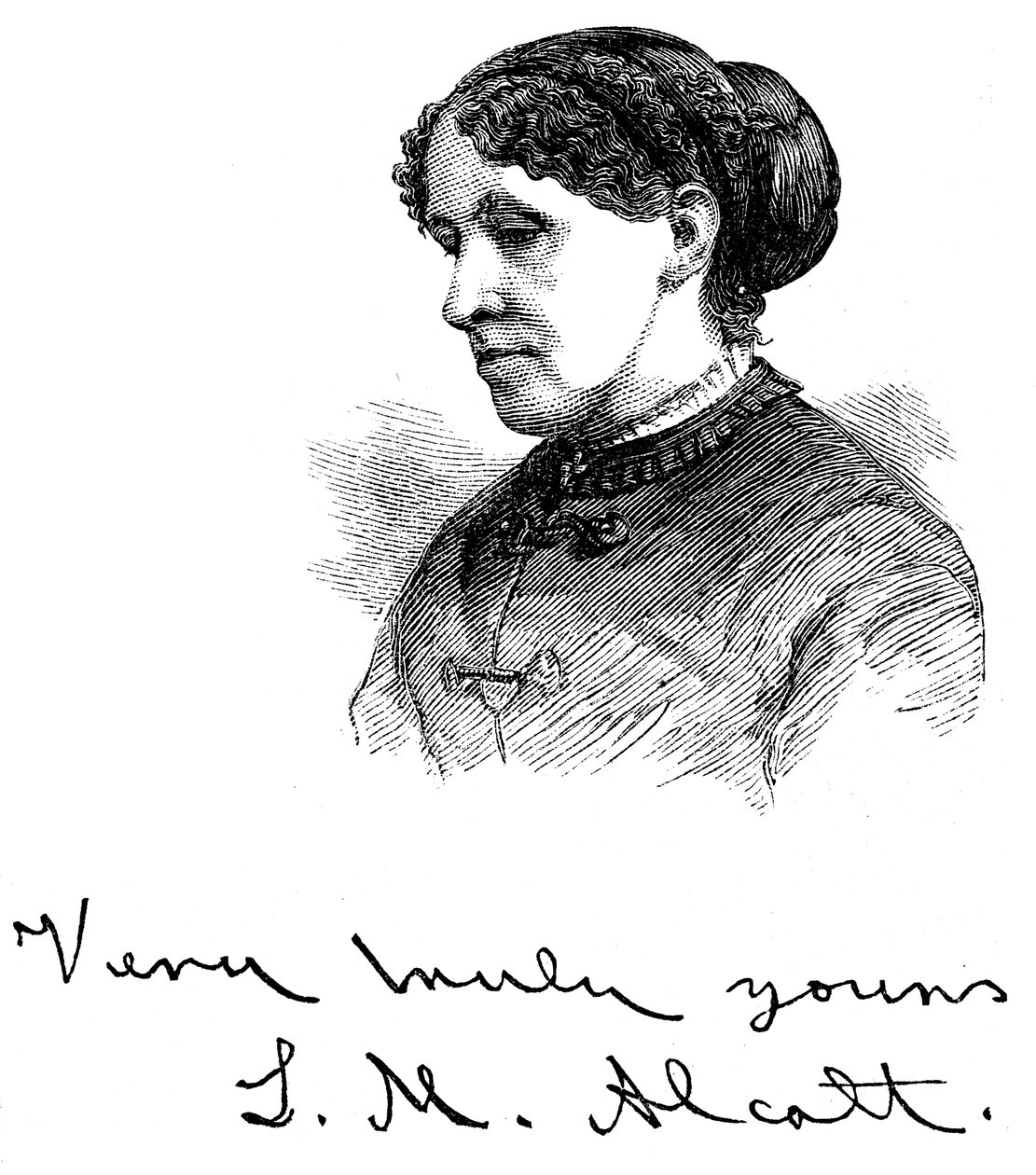 Louisa May Alcott 1832-1888, Amerikaanse schrijfster, 1875 door Unbekannt