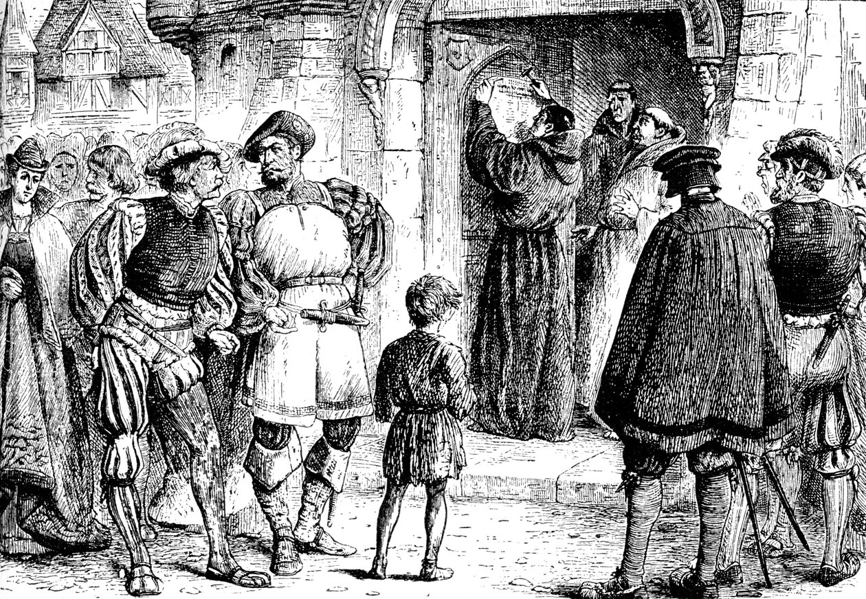 Luthers protest, 1517, 1909 door Unbekannt