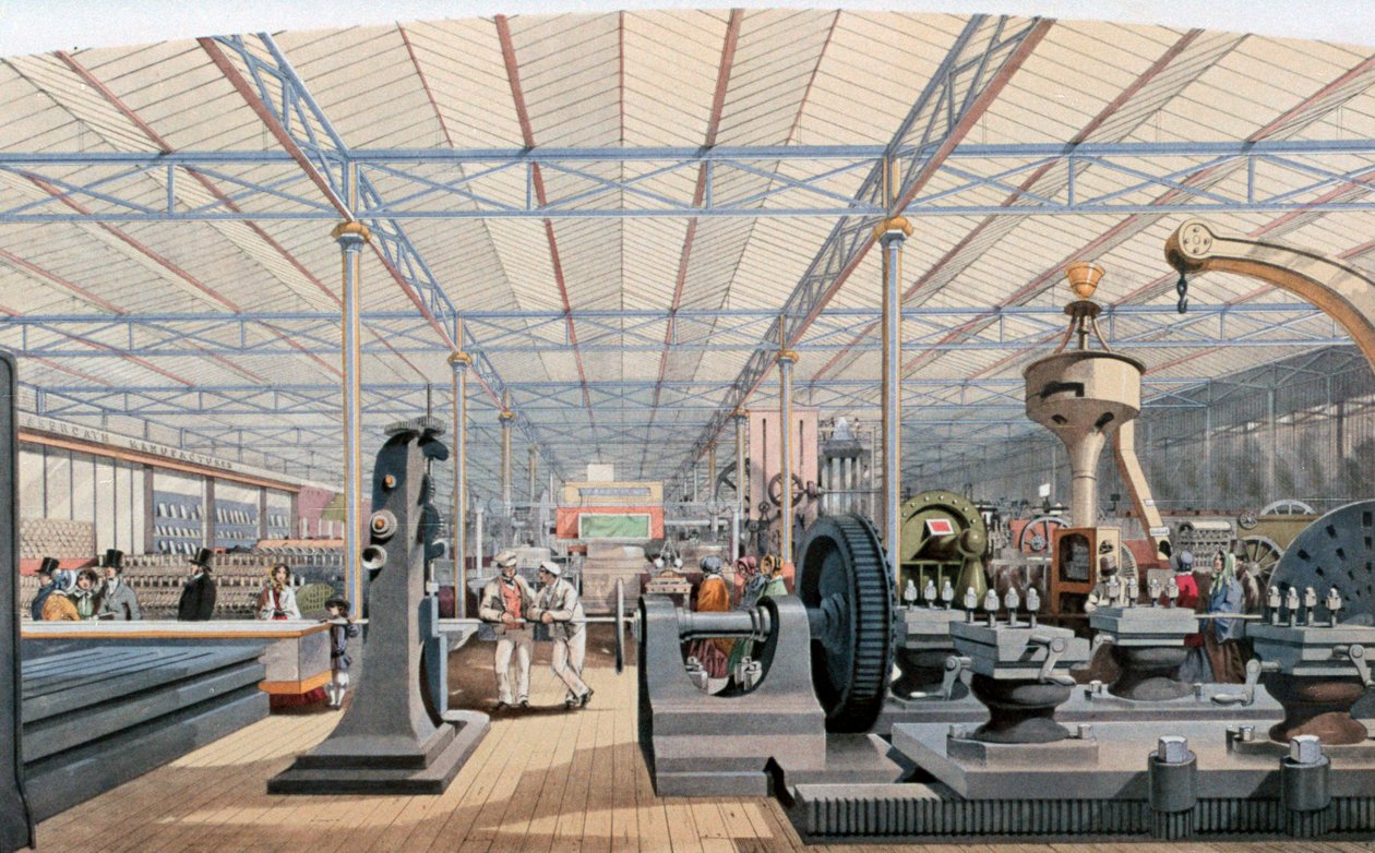 Machinery Hall, Crystal Palace Exhibition, Londen door Unbekannt