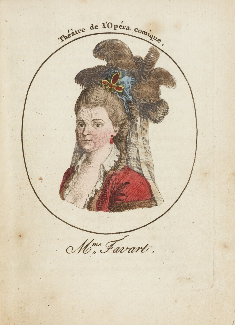 Madame Favart 1727-1772, Laat 18e eeuw door Unbekannt