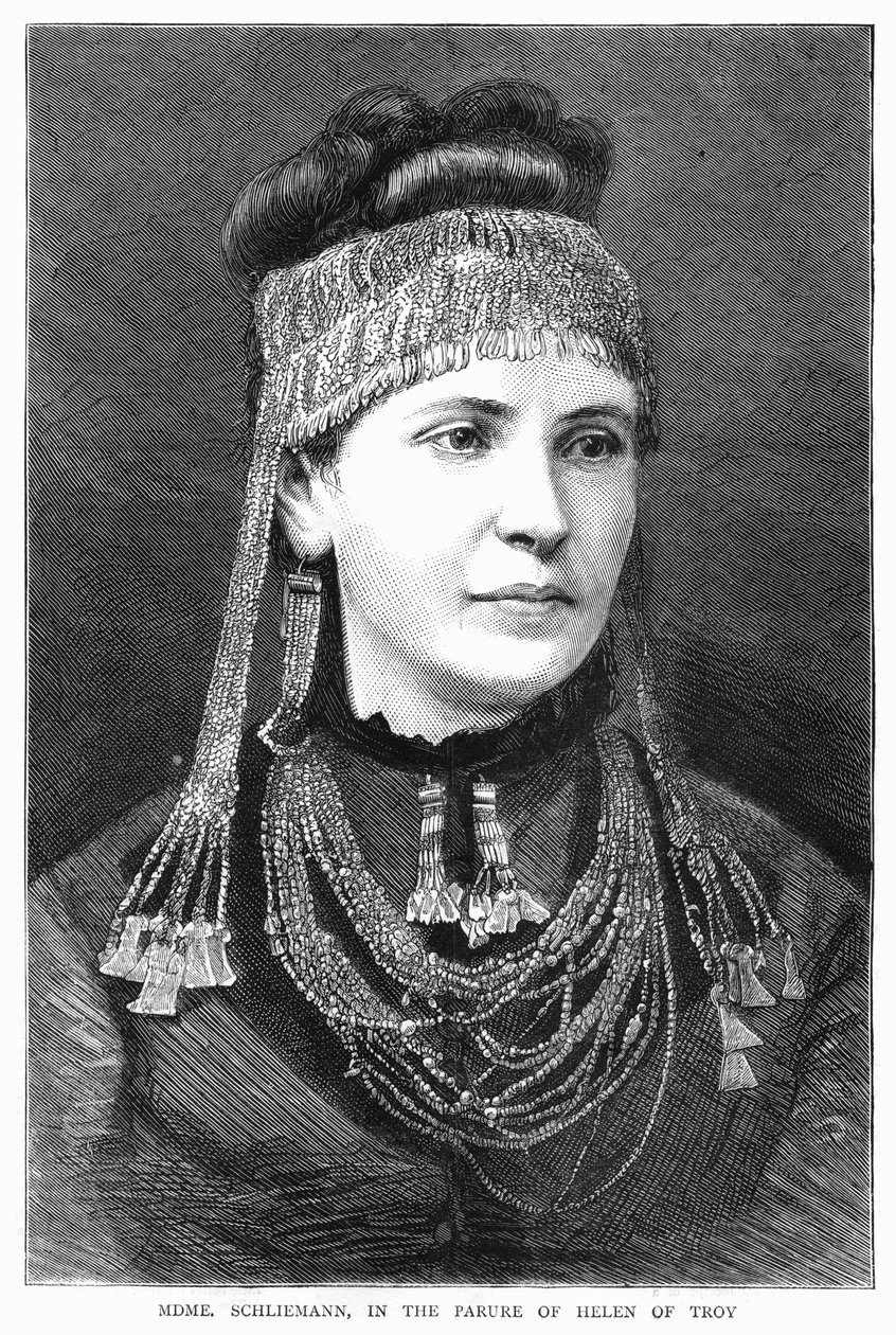 Madame Sophie Schliemann, 1877 door Unbekannt