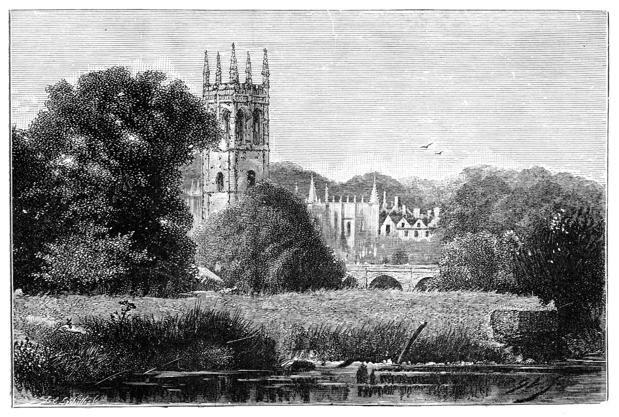 Magdalen College, Oxford, 1900 door Unbekannt