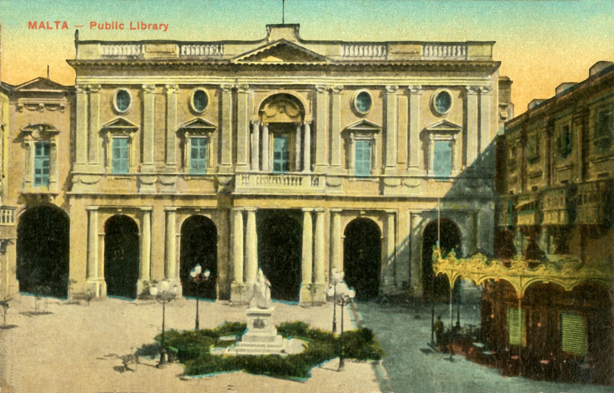 Malta - Openbare Bibliotheek, ca. 1918-ca. 1939 door Unbekannt