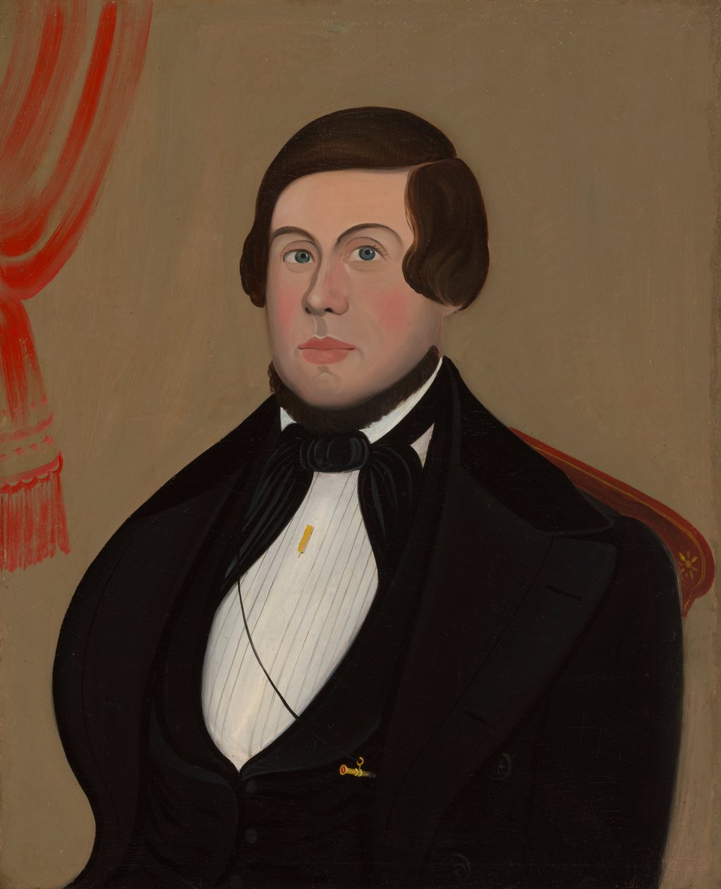 Man met gouden potlood, ca. 1850 door Unbekannt