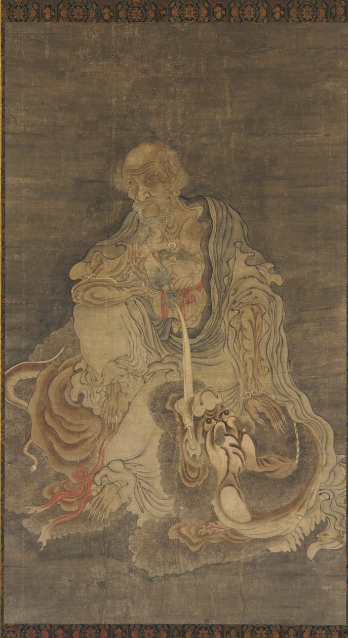 Manjushri Zittend op een Leeuw, 1368-1644 door Unbekannt
