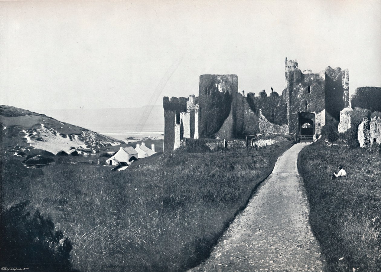 Manorbier - Het Kasteel, 1895 door Unbekannt