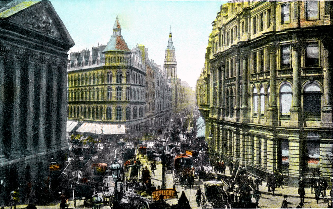 Mansion House en Cheapside, Londen, vroege 20e eeuw door Unbekannt