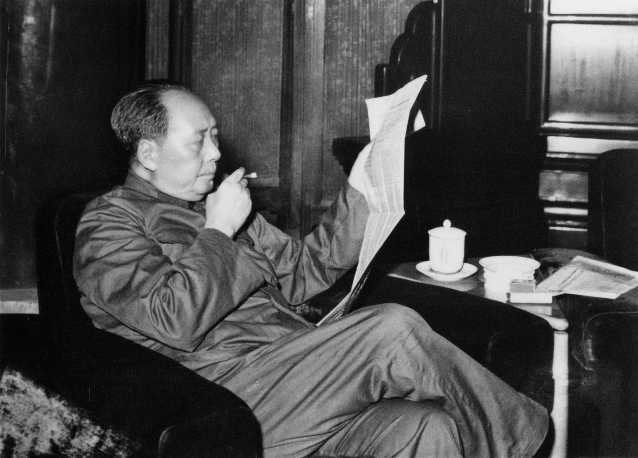 Mao Zedong, Chinese communistische revolutionair en leider, ca. 1960s door Unbekannt