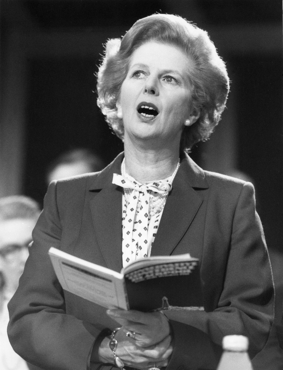 Margaret Thatcher, Britse politicus, circa 1980s door Unbekannt
