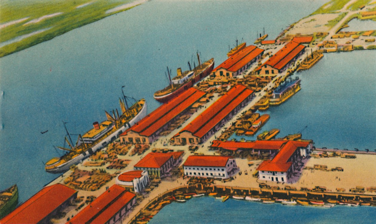 Maritieme Terminal Haven, Barranquilla, ca. 1940s door Unbekannt