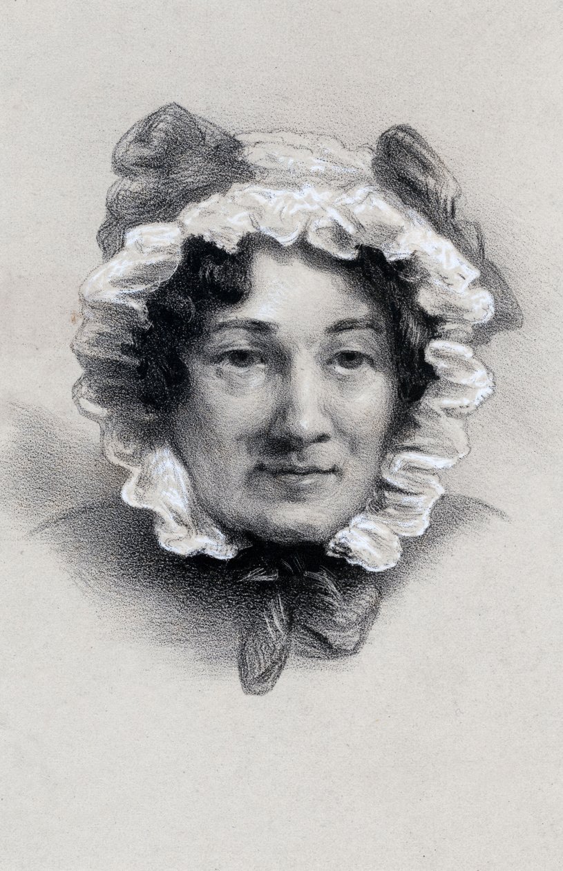 Mary Ann Lamb 1764-1847, Engelse schrijfster, 19e eeuw door Unbekannt