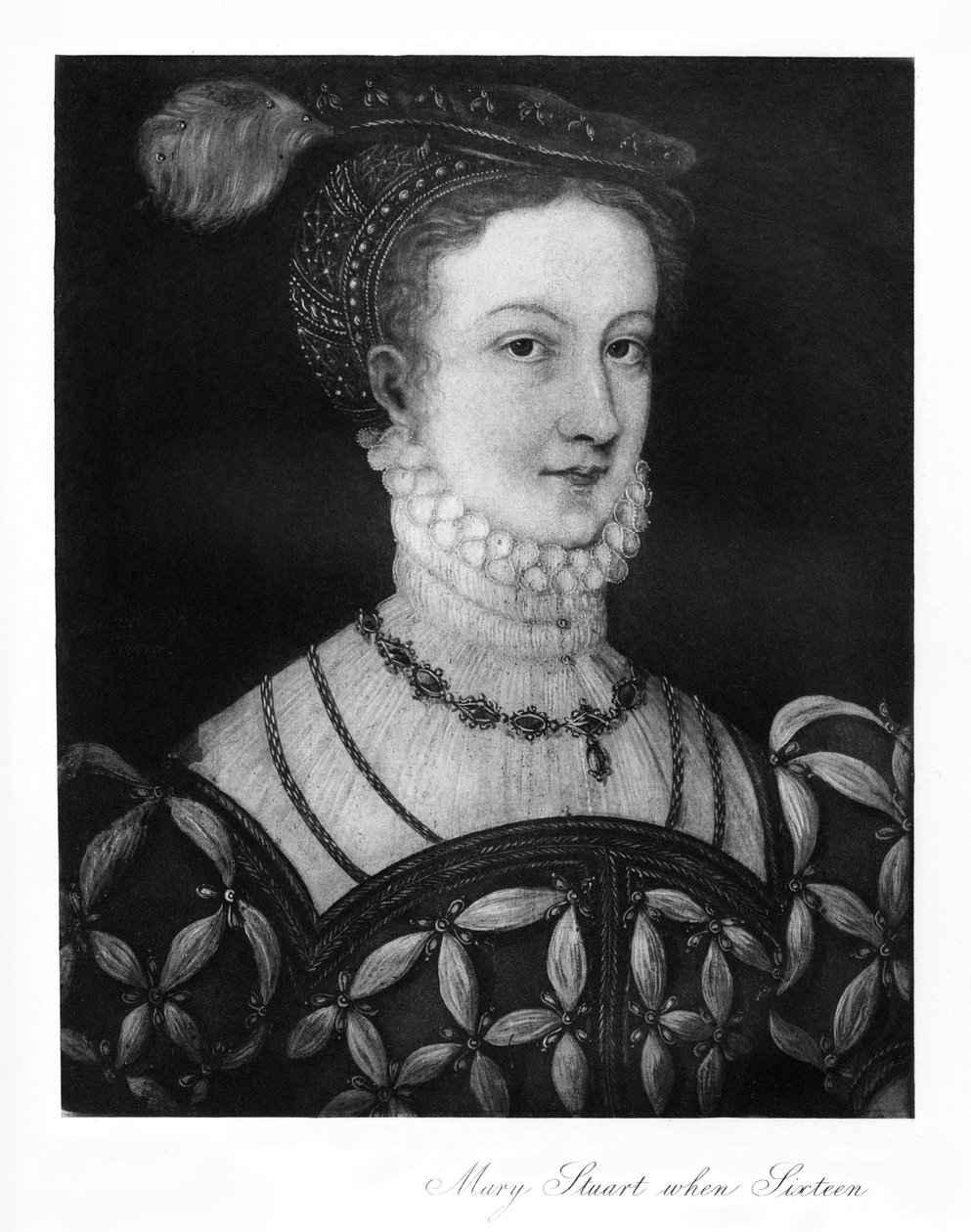 Mary Stuart op zestienjarige leeftijd door Unbekannt