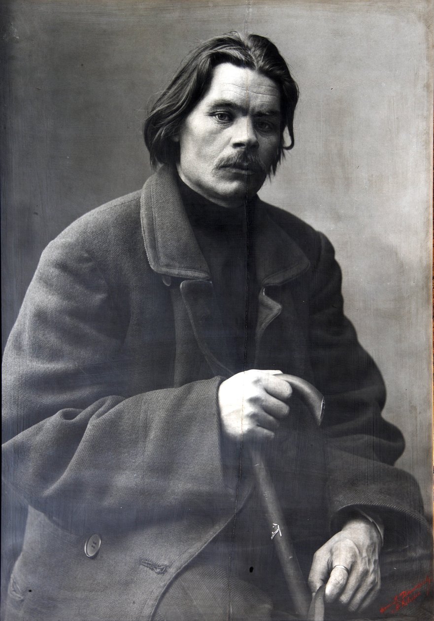 Maxim Gorky, Russische auteur, ca. 1901-1902 door Unbekannt