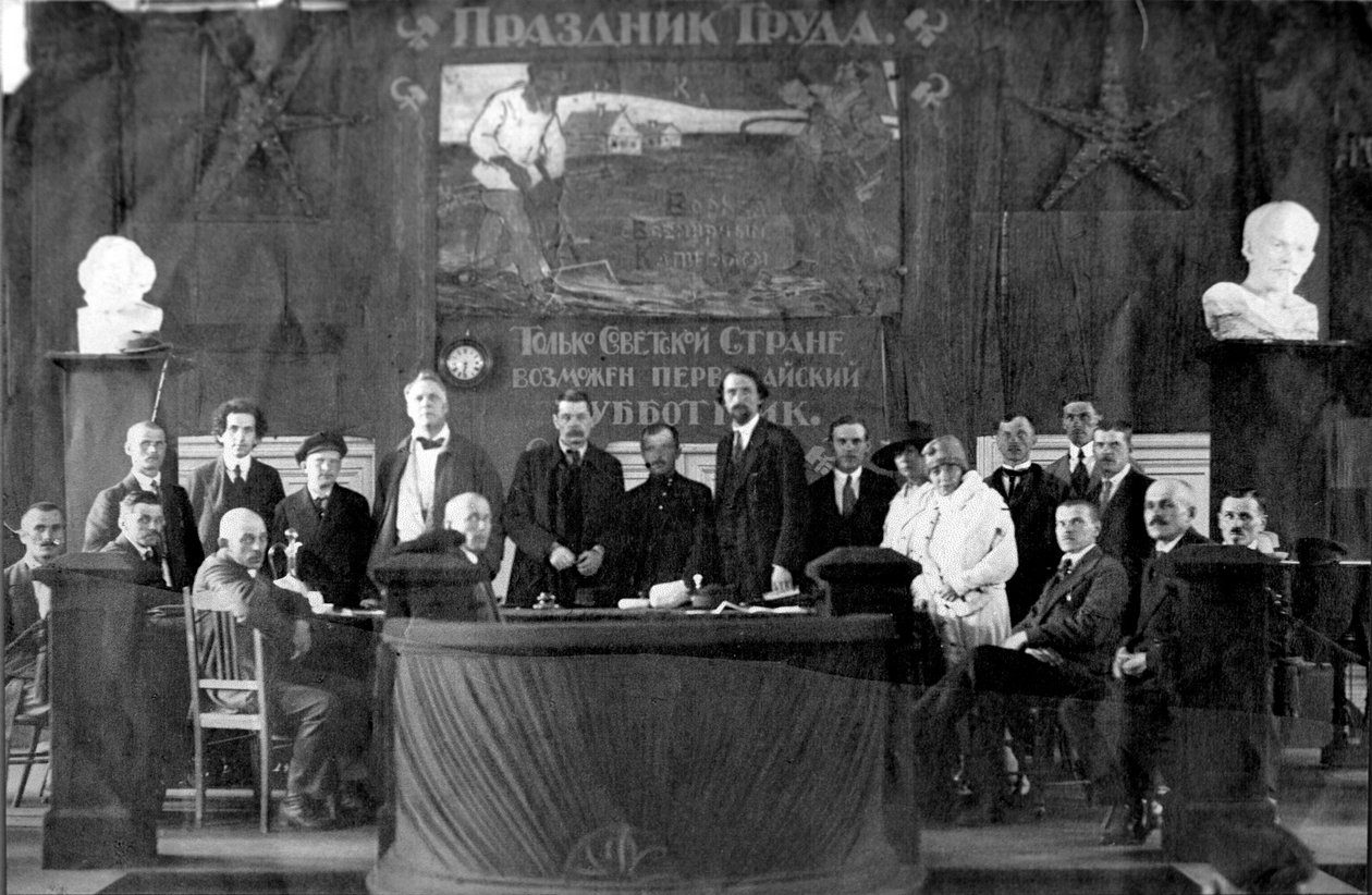1 mei bijeenkomst, Rusland, 1920 door Unbekannt