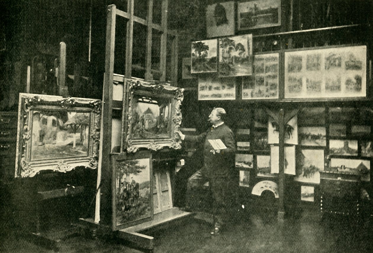 Monsieur Detaille in zijn Studio, 1900 door Unbekannt