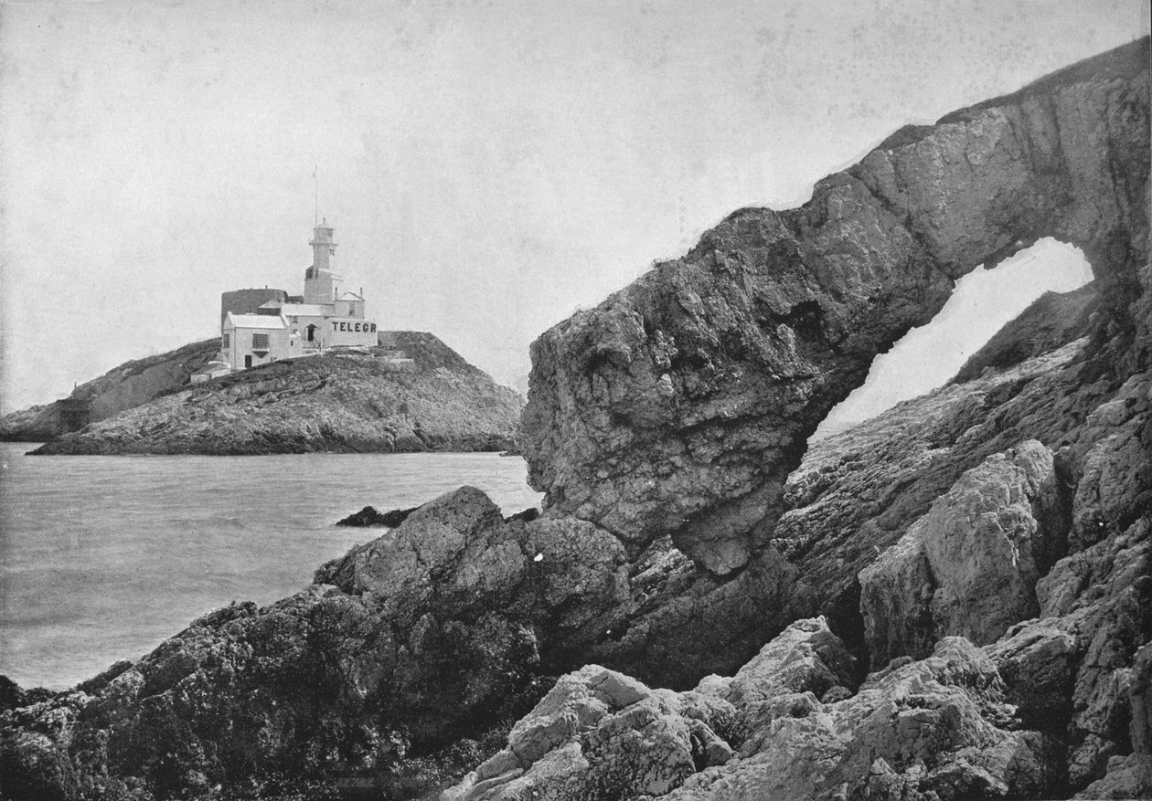 Mumbles - De vuurtoren, 1895 door Unbekannt