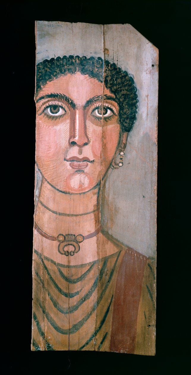 Mummieportret, 90-110 AD door Unbekannt