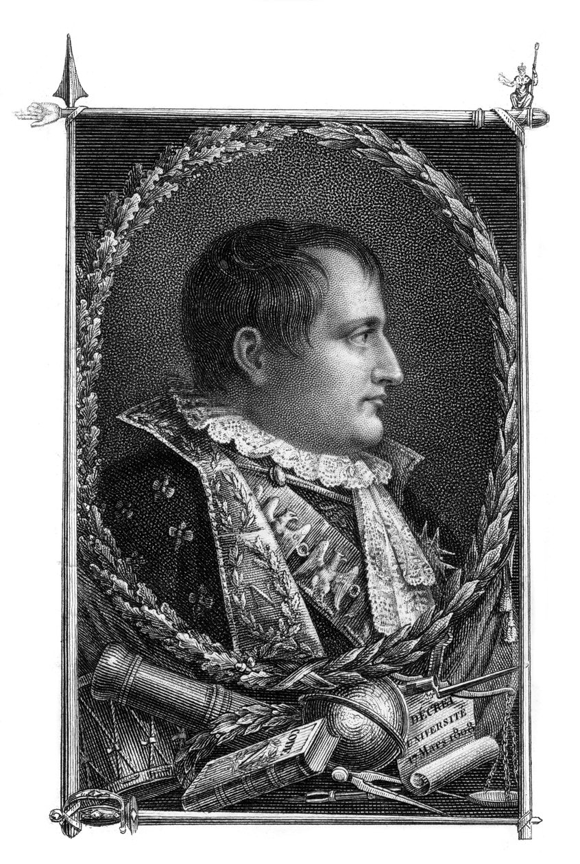 Napoleon Bonaparte, Franse generaal en keizer door Unbekannt