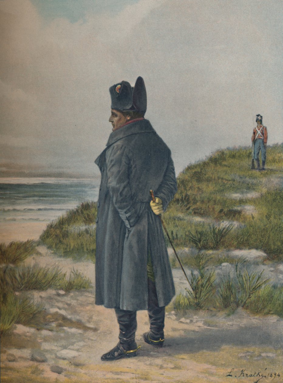 Napoleon op Sint-Helena, ca. 1815 door Unbekannt