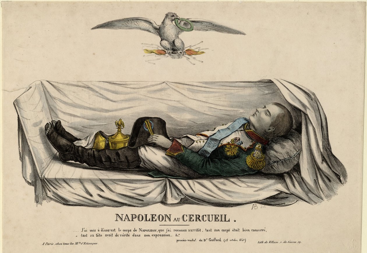 Napoleons kist, ca. 1840 door Unbekannt