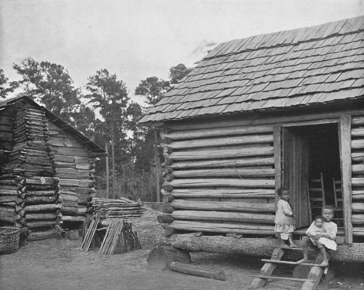 Neger Blokhutten, Thomasville, Georgia, VS door Unbekannt