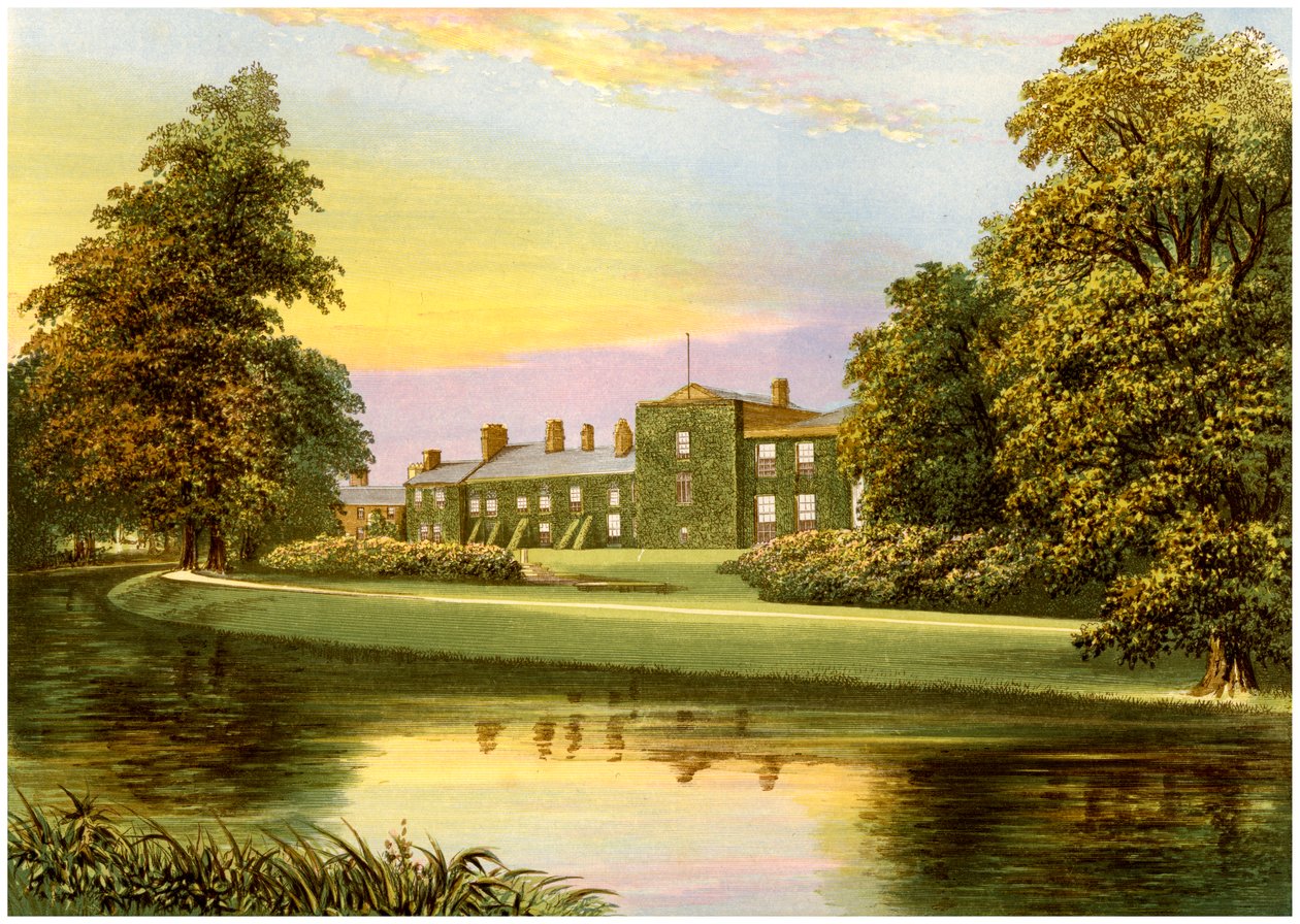 Netherhall, Cumbria, huis van de familie Pocklington-Senhouse, ca. 1880 door Unbekannt