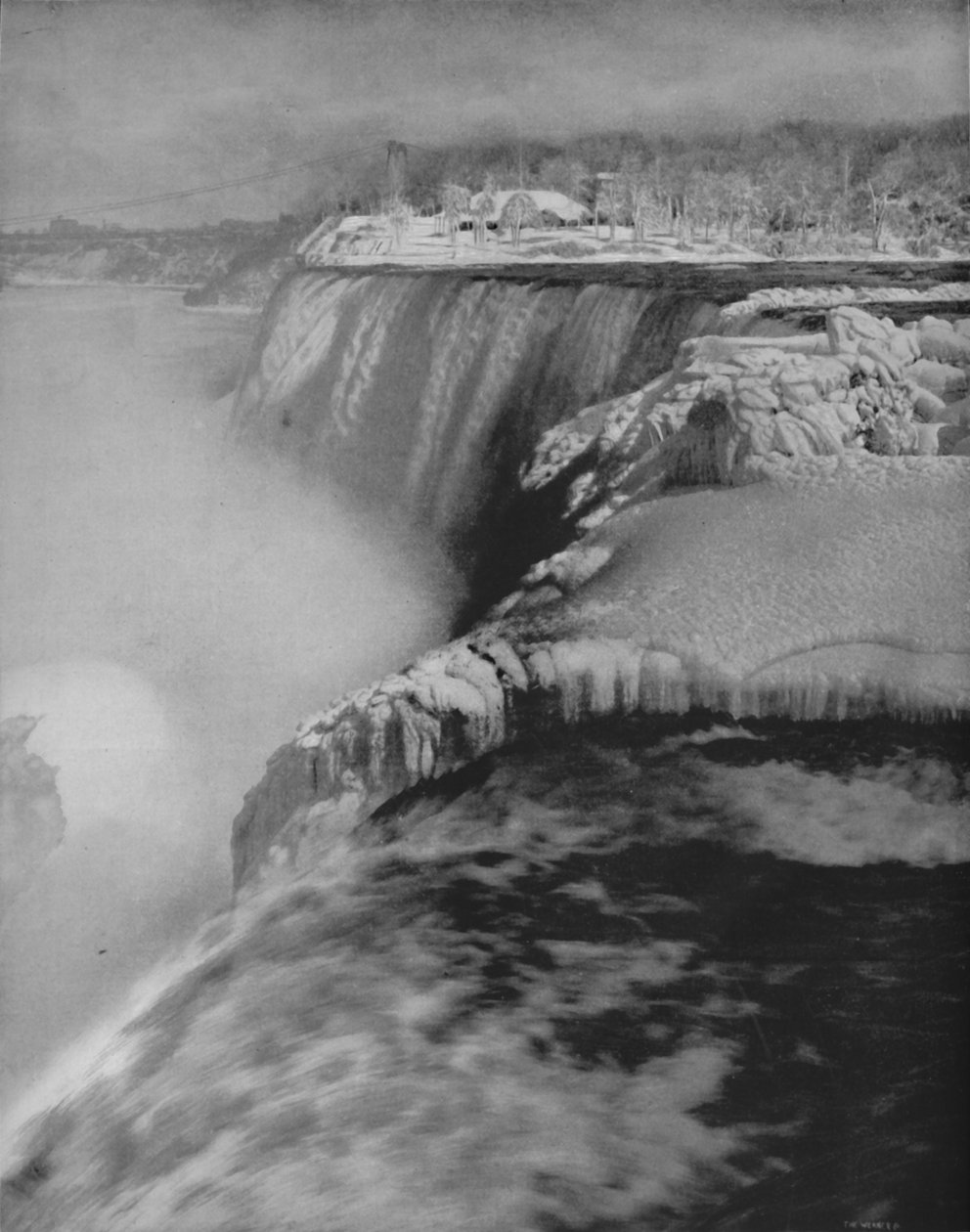 Niagara in de Winter, 19e eeuw door Unbekannt