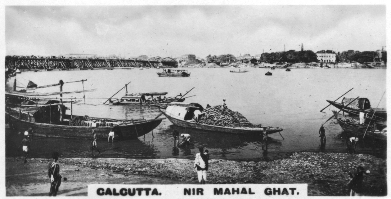 Nir Mahal Ghat, Calcutta, India, ca. 1925 door Unbekannt